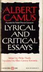 Camus Lyrical and Critical Essays