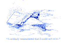 I suddenly remembered I could not swim