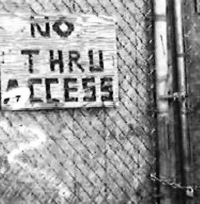 No Thru Access