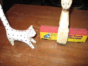 Remember the year that cat in chains showed up? Claimed to be a cat from the past. What's the past? I asked.