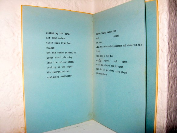 "soakin up the bath" & "Lester Young founded the"