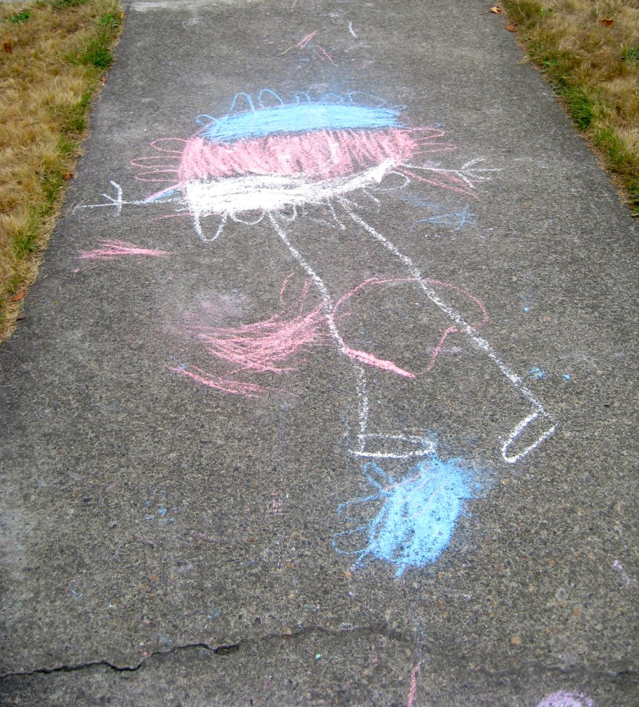 Sidewalk Chalk Drawing