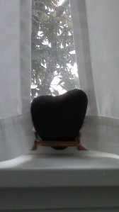 Heart Shaped Rock on Windowsill