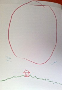 Sun Over House by Francine