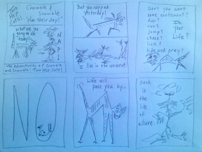 Two Hep Cats Plan Their Day